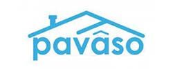 Pavaso logo in blue colour